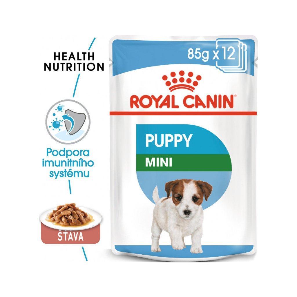 Вологий корм для цуценят міні порід Royal Canin Mini Puppy 85г домашня птиця для вагітних і годуючих собак