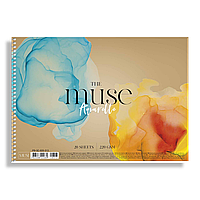 Альбом для малювання (акварель) MUSE (А4, 20 ар, 220 г/м2, на спіралі, легкозерниста ф., колір обкл. бежевий)