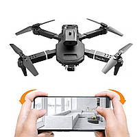 Квадрокоптер с камерой 4К и WiFi, Drone Pro S60, Черный / Мини дрон с джойстиком / Складной коптер