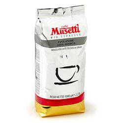 Кава в зернах Musetti Evoluzione 1кг Мазетті Італія 100% арабіка
