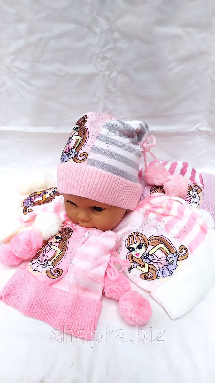 Шапка дитяча в'язана, одношарова., фото 1