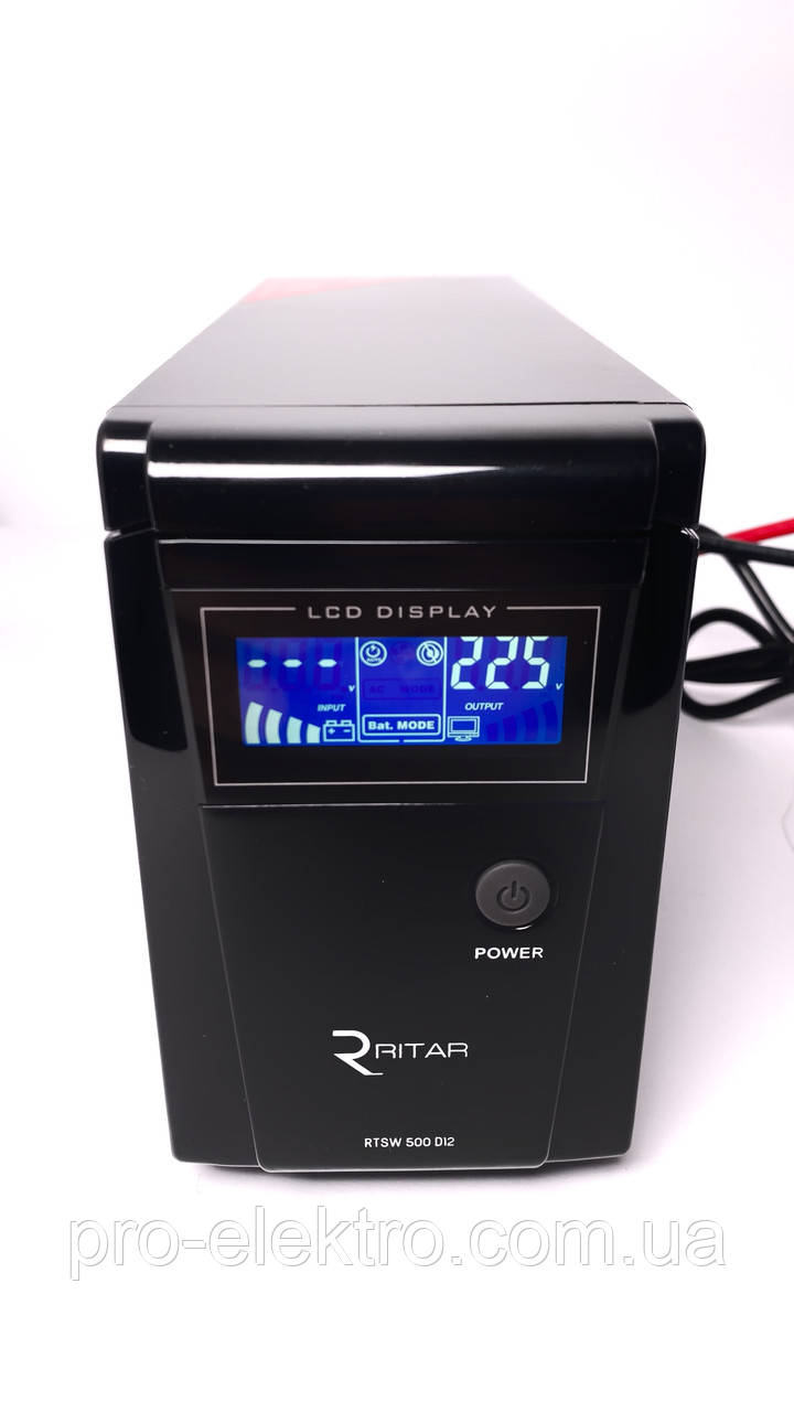 Джерело Безперебійного живлення RITAR RTSW-500 LCD