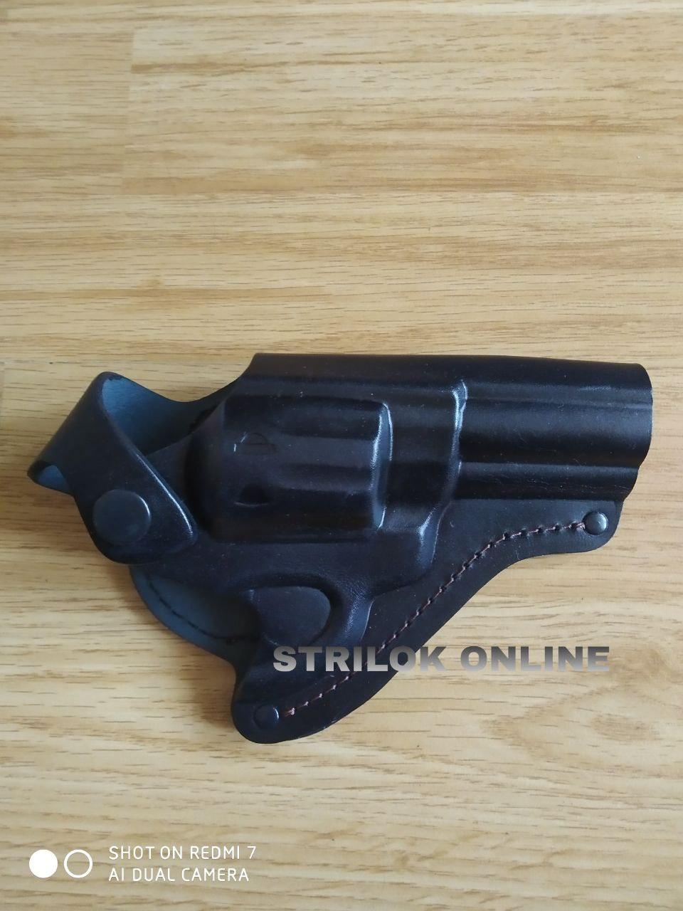 Кобура поясная Револьвер 3формованная (кожа, черная)