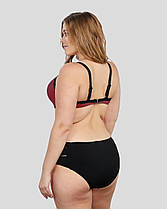 Купальник із м'якою чашкою тканина в рубчик Z.Five 5716-20 бордовий на 48 50 52 54 56 укр розмір, фото 2