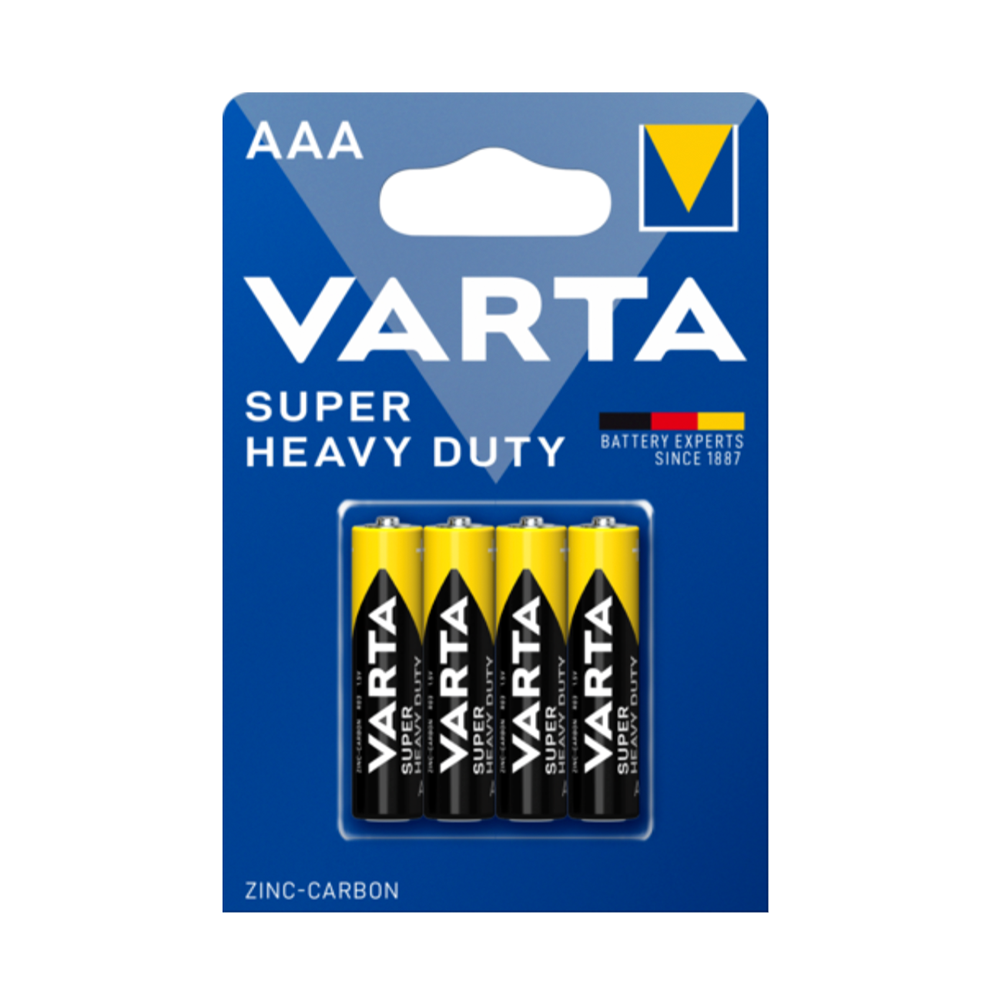 Батарейки AAA (R03) Varta Super Heavy Duty (4шт.), фото 1