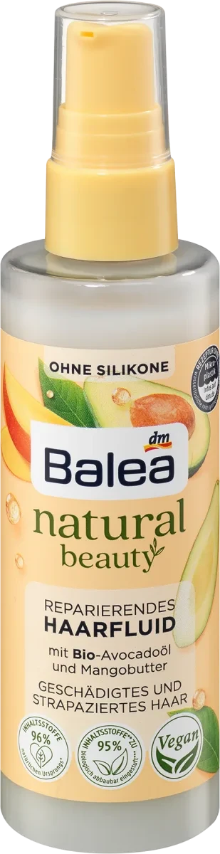 Флюїд для відновлення волосся Balea Natural Beauty Haarfluid reparierend, 100 мл