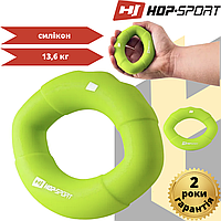 Кистевой Эспандер силиконовый овальный 13,6 кг Hop-Sport HS-S013OG зеленый