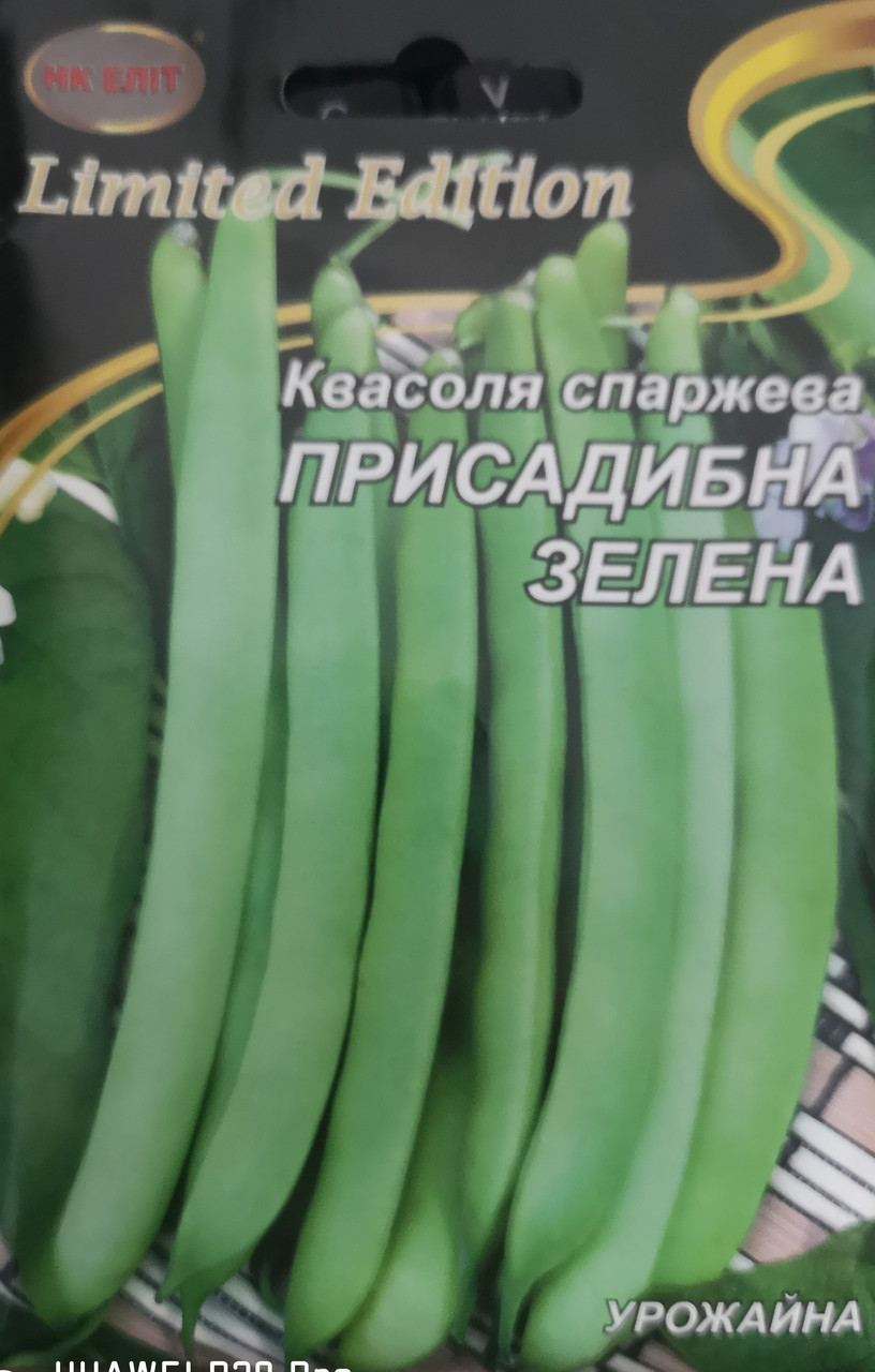 Квасоля спаржева Присадибна зелена 20 г.