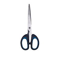 Ножиці офісні, JOBMAX, 207 мм, блак.гум.вставки, чорні