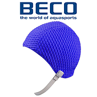 Шапочка для плавания детская с ремешком шапочка для бассейна резиновая BECO 7314