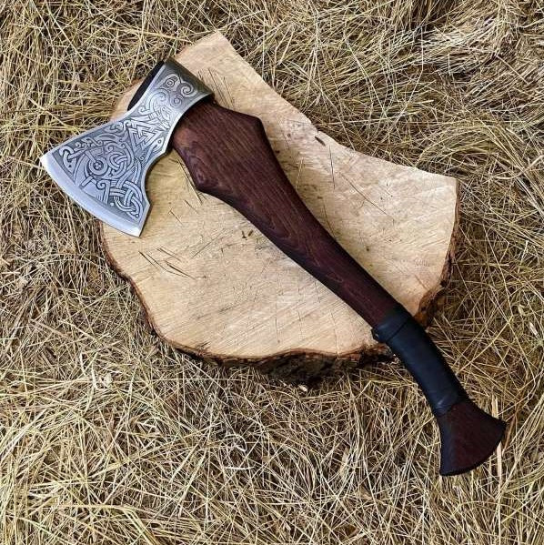 Слов'янська сокира кована Кельт сталь У8 Gorillas BBQ TR15