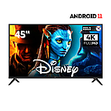 Смарт-тв + wi-fi + пульт телевізор Ergo 45" Smart-TV/Full HD/DVB-T2/USB (1920×1080) Android 13.0, фото 2