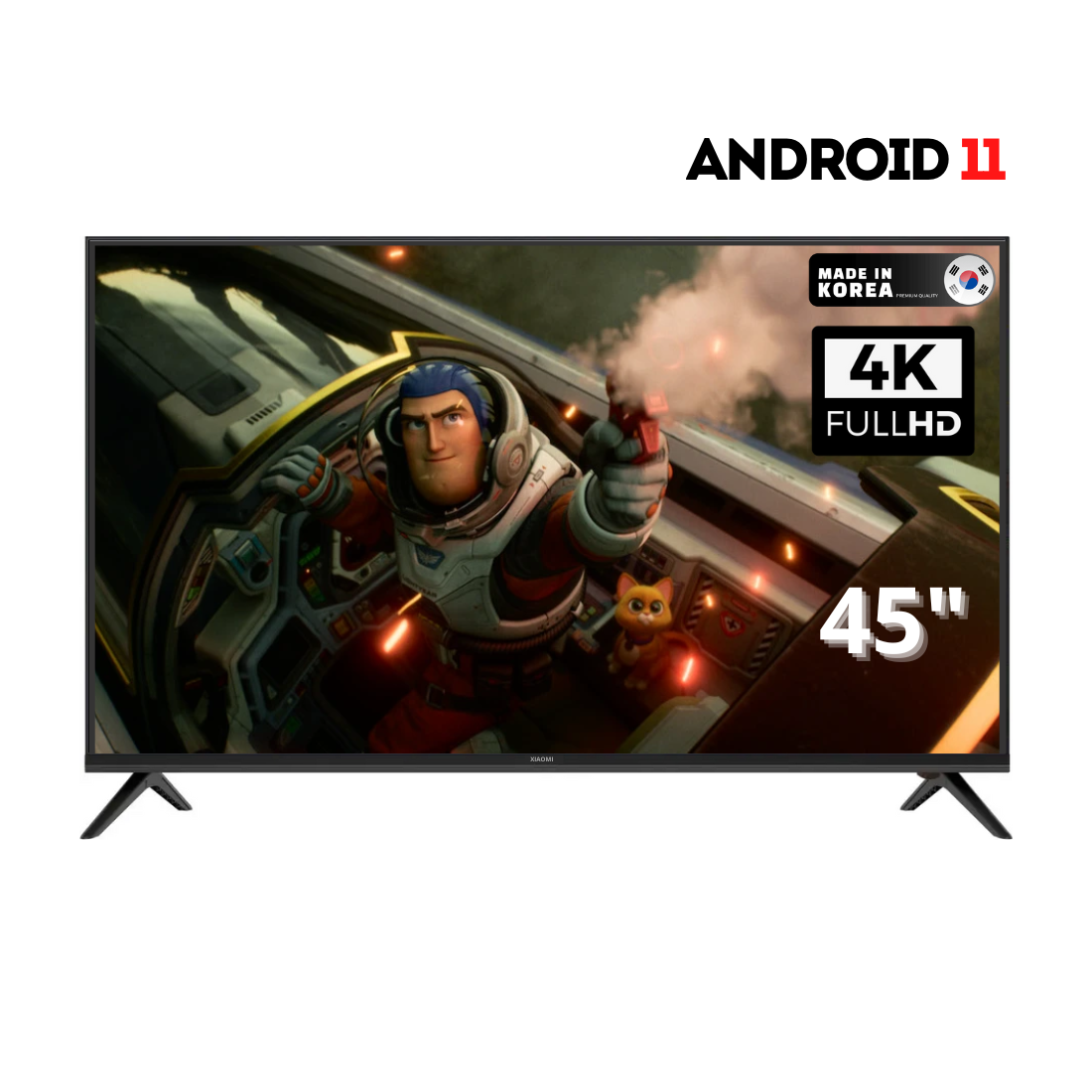 Смарт-тв+wi-fi+пульт телевізор Xiaomi 45" FullHD SmartTV Android 13.0 ...