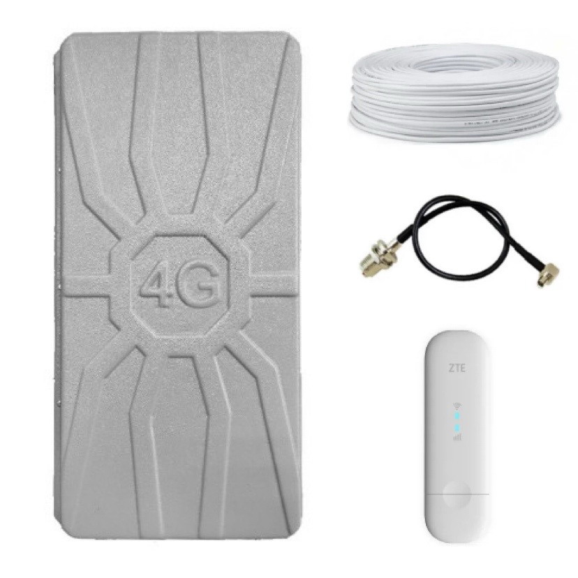 ZTE MF79U 3G/4G LTE WIFI модем+ RunBit Spider LTE MIMO+ кабель/перехідники, фото 1