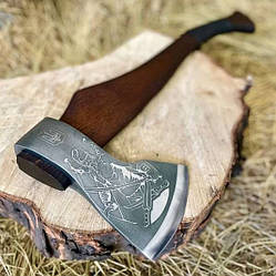 Сокира для дров ручної роботи Козак сталь У7 Gorillas BBQ TR32