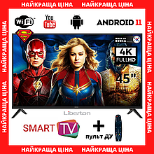 ТВ СМАРТ телевізор Liberton 45" Smart-TV/Full HD/DVB-T2/USB Android 11 + ТВ пульт