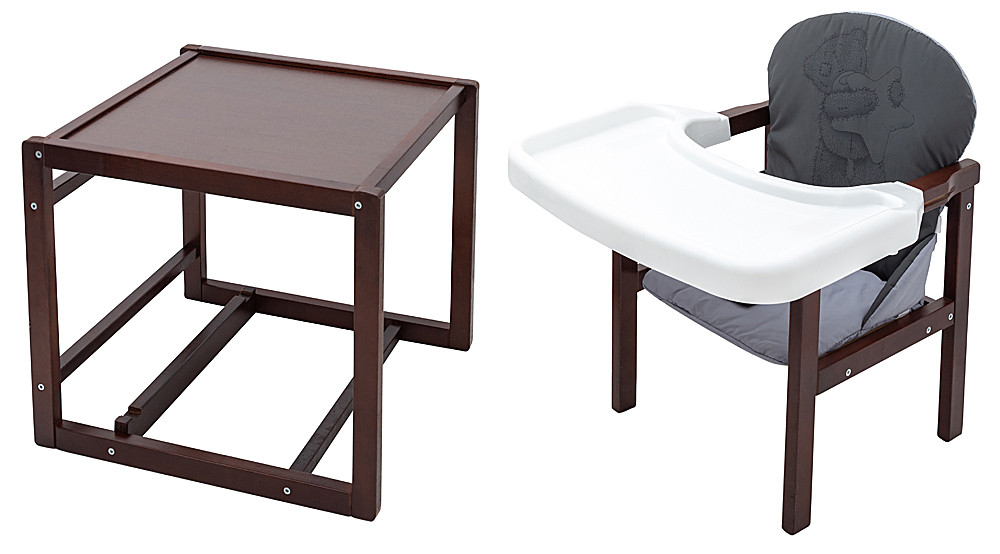 Стільчик-трансформер Babyroom Вінні-220 тонований графіт / сірий (ведмедик і зірка)