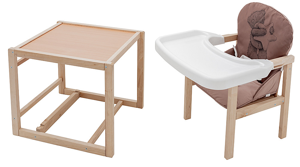 Стільчик-трансформер Babyroom Вінні-230 eko шоколад / капучино (ведмедик і зірка)