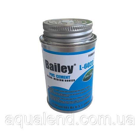 Bailey Клей для труб ПВХ Bailey L-6023 118 мл, фото 2