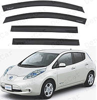 Ветровики Nissan Leaf c 2010 (на скотче)\Дефлекторы окон Ниссан Лиф 1