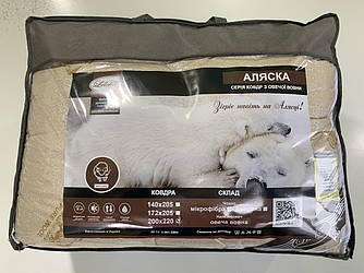 Ковдра Аляска овеча вовна зима 200х220см Лелека Текстиль  Pure Wool