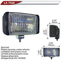 Фара дополнительная DLAA 7020-RY/H3-12V-55W/100*42mm (LA 7020-RY)