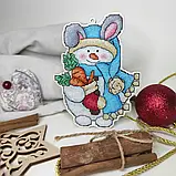Набір для вишивання хрестиком Zayka Stitch “Сніговик кролик” (арт. 009), фото 4