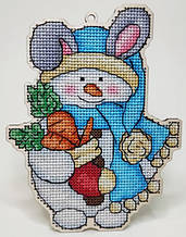 Набір для вишивання хрестиком Zayka Stitch “Сніговик кролик” (арт. 009)