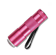 2в1 Лампа-ліхтарик для сушіння гель лаку 107+ силіконовий штамп для стемпінгу, 12 вт. Рожевий