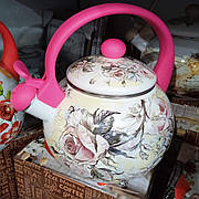 Чайник-емаль зі свистком Stenson MH-3592 2.2 л