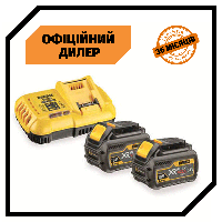 Зарядное устройство DeWALT DCB118T2 (18 В) + 2 аккумулятора DeWALT DCB546 (18 В, 6 А/ч) Топ 3776563