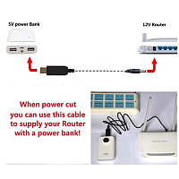 USB преобразователь напряжения 5v > 9v вход 5В выход 9В 1А, для питания роутера от повербанка.