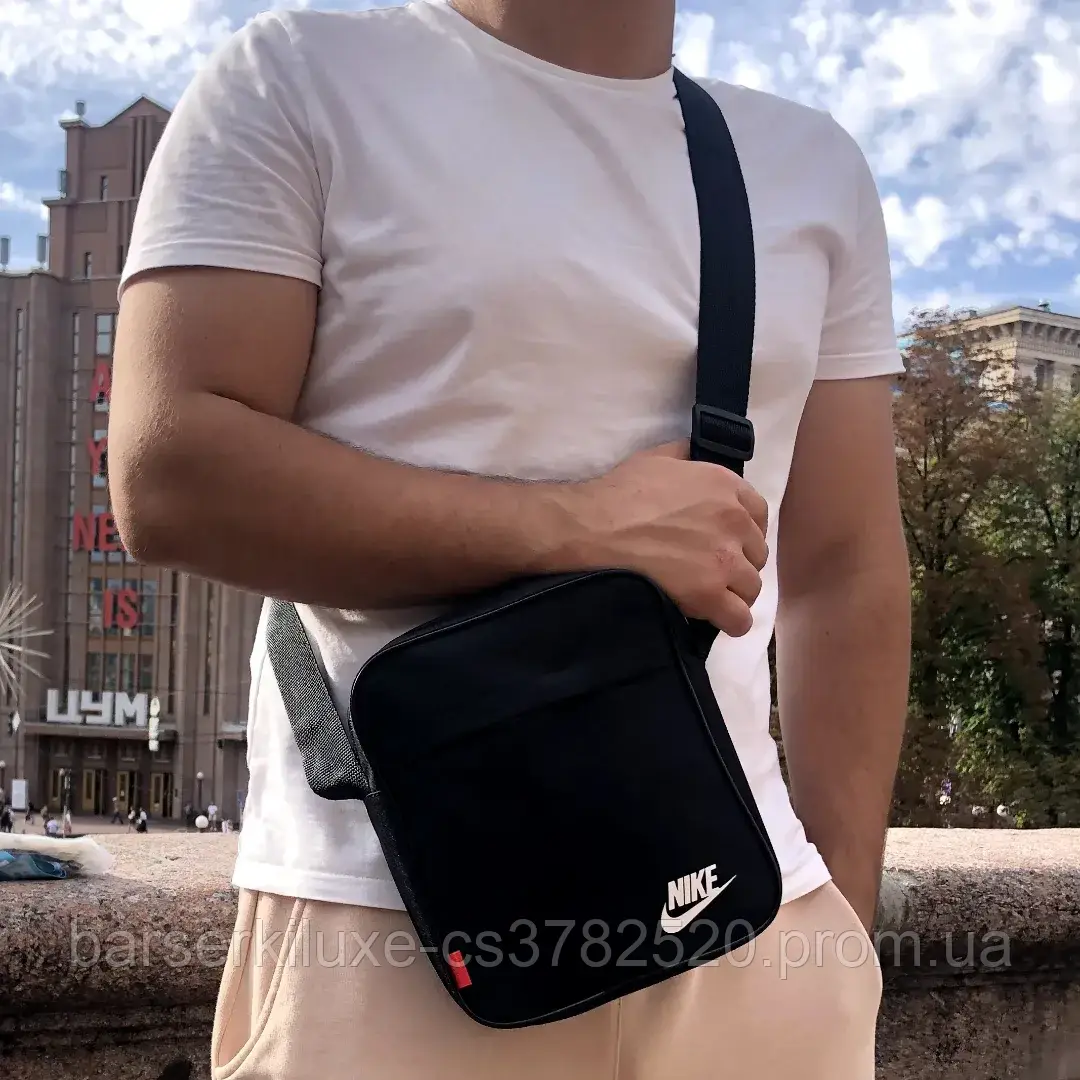 Купить Барсетка Nike черная мужская Сумка через плечо найк Сумка Nike ...