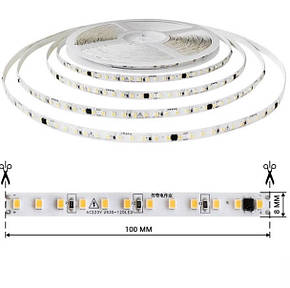 LED стрічка 220V ДЛЯ ПРИМІЩЕНЬ BIOM Professional (smd 2835) 120 LEDs/м IP44 холоднийбілий, фото 3
