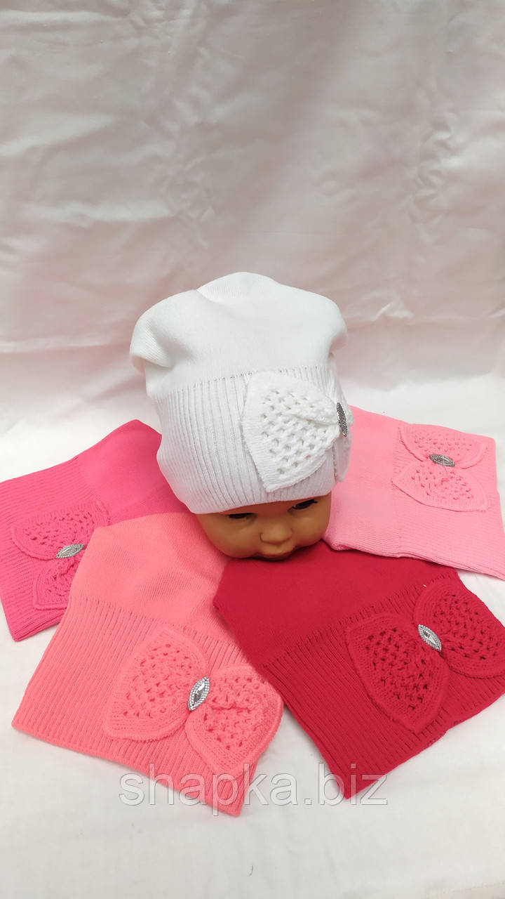 Шапка дитяча в'язана, одношарова., фото 1