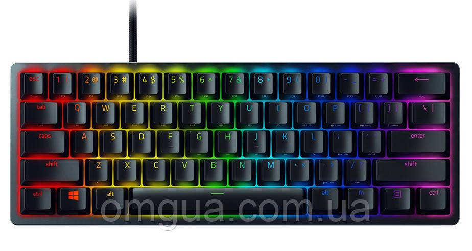 Клавіатура Razer Huntsman Mini RGB 61key Purple Switch USB RU Black