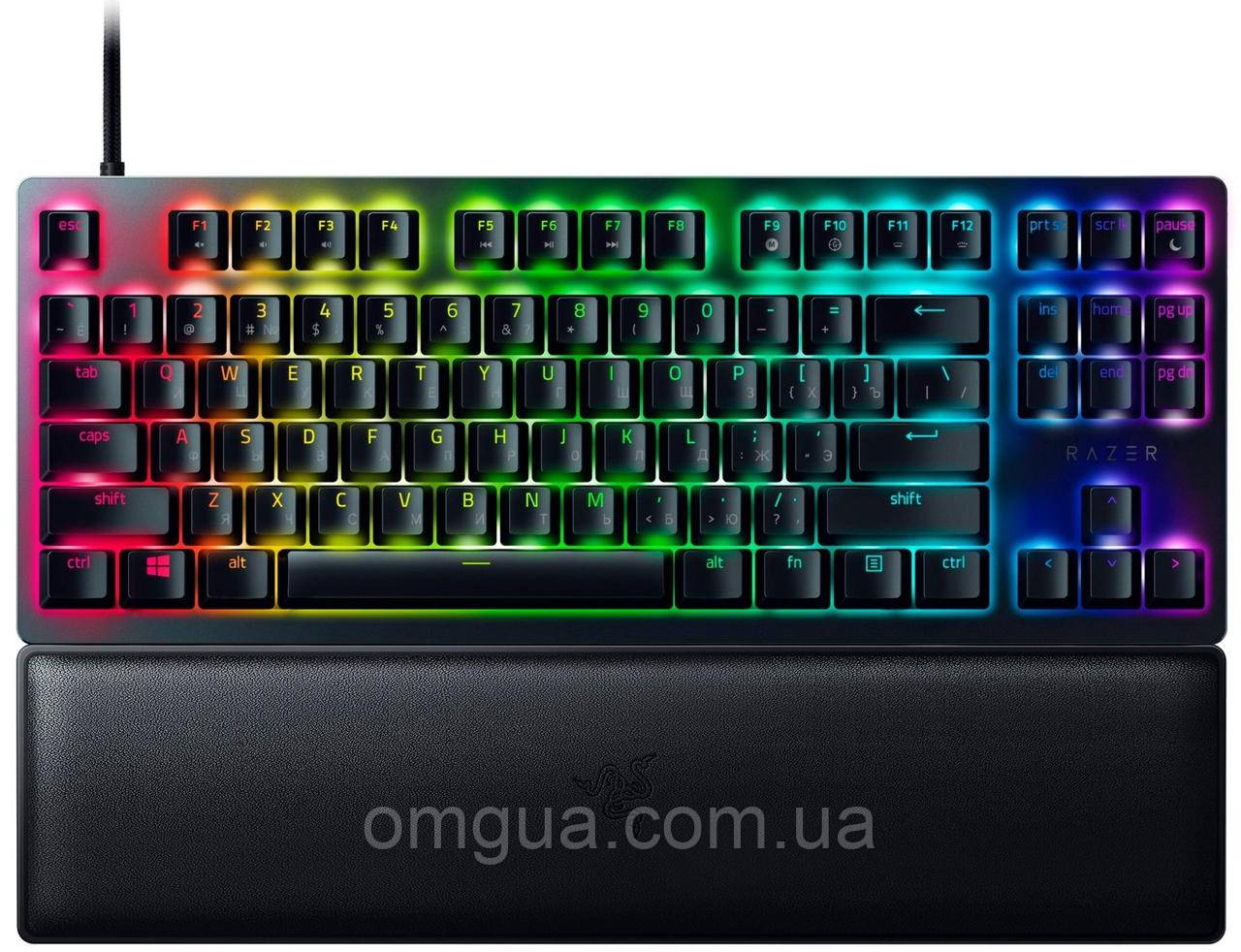 Клавіатура Razer Huntsman V2 Tenkeyless RGB 87key Purple Switch RU Black