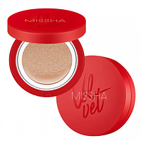 Missha velvet finish cushion, (КРАСНЫЙ) Матирующий кушон № 23 (Spf50+/Pa+++)