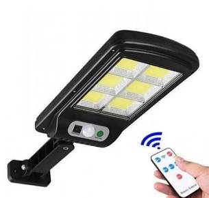 Вуличний світильник ліхтар акумуляторний Solar Sensor Light BK-240-SMD-B з пультом на сонячній батареї, фото 1