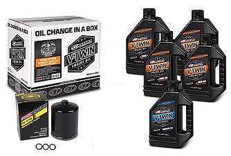 Комплект Maxima V-TWIN SPORTSTER® Oil Change Kit - Mineral (Black), 20w-50