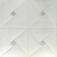 Самоклейна стельова 3D панель матове Дзеркало 700x700х6.5мм