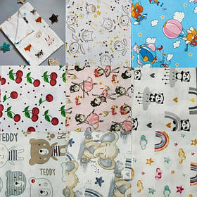 Дитяча багаторазова непромокальна пелюшка в ліжечко, коляску, на пеленальний столик 50 х 70 см BST