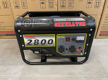 Генератор Бензиновий однофазний TANTA H3500 2,5-2,8 КВт Бензогенератор Турція Гарантія 12 місяців
