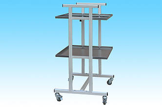 Візок для інструменту СТ-І-1 для стоматолога хірурга анестезіолога-2 полиці нержавійка