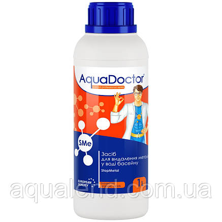 Засіб для видалення металів із басейну AquaDoctor StopMetal 1 л, фото 3