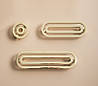 Ручка-скоба кругла модерн RT-IND-2D-026GG золото глянець 26 мм., фото 5