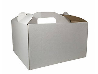 Картонна коробка для торта 10 ШТУК (250*250*150)