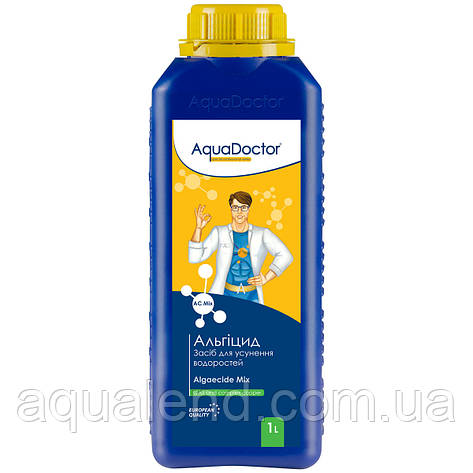 Альгіцид (альгекс) AquaDoctor AC MIX 1 л проти водоростей і зелені в басейні, фото 2