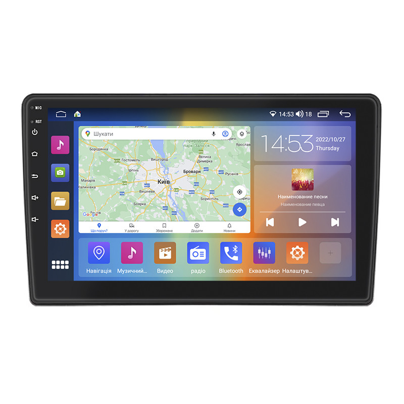 Штатна магнітола Lesko для LADA (ВАЗ) Granta I 2011-2018 IPS 9" 4/64Gb CarPlay 4G Wi-Fi GPS Prime Лада 2 шт., фото 1