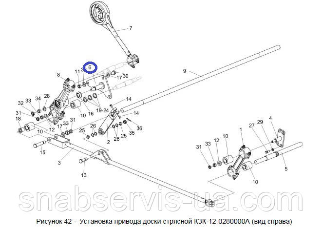 Кронштейн правий кріпл. важеля стрясної дошки Полісся ГСМ